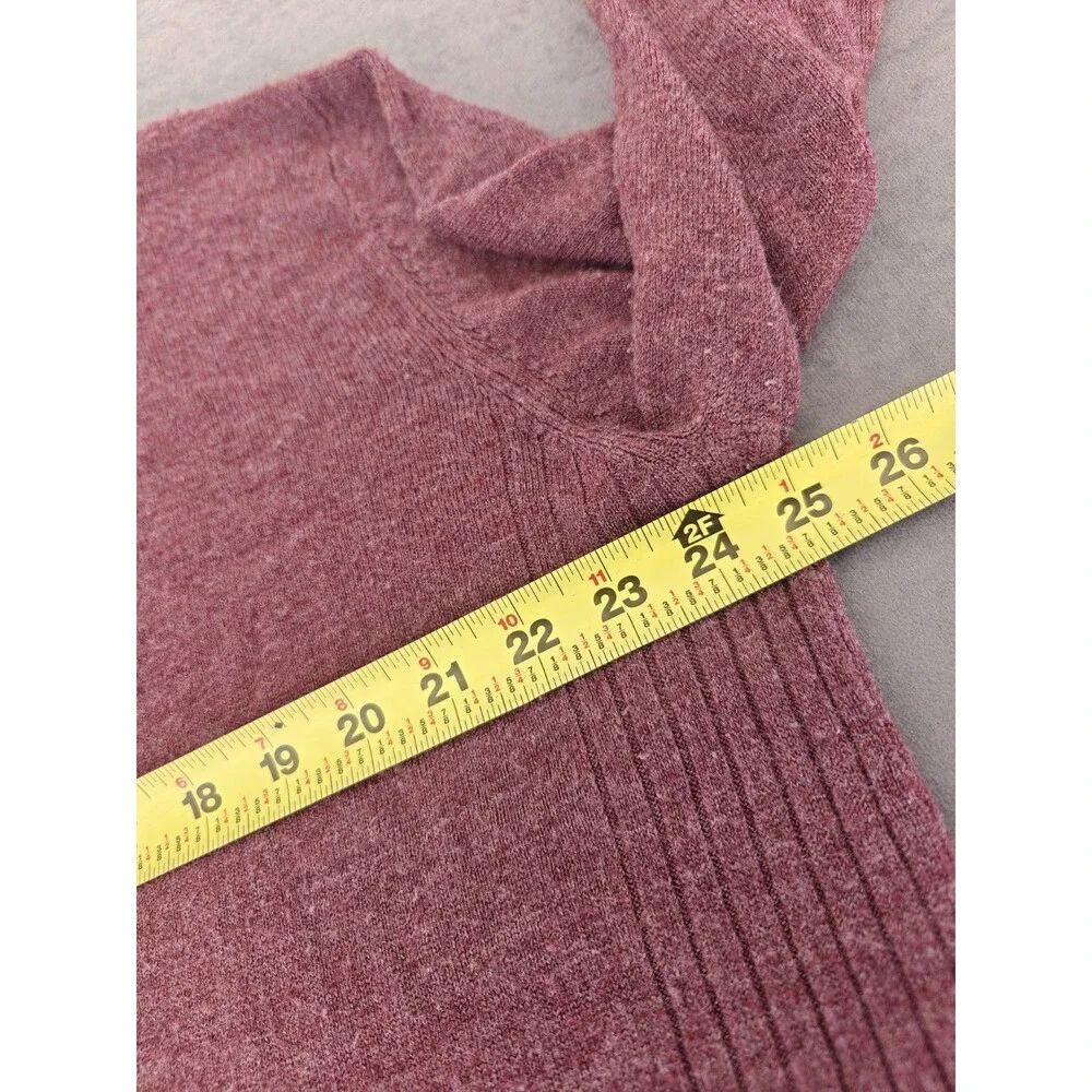 U.S. Polo Assn. Mens Quarter Zip Sweater XL Burgundy Knit Pullover Mock Neck